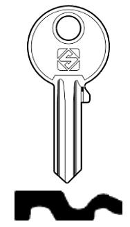 Afbeelding van Silca Cilindersleutel staal BAI2