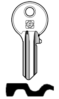 Afbeelding van Silca Cilindersleutel staal BAI3