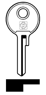 Afbeelding van Silca Autosleutel z/plastic kop staal BA7