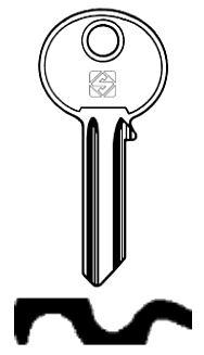 Afbeelding van Silca Cilindersleutel staal BLA1