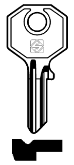 Afbeelding van Silca Cilindersleutel staal BUR11