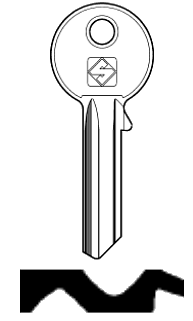 Afbeelding van Silca Cilindersleutel staal BUR18