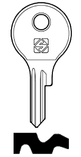 Afbeelding van Silca Cilindersleutel staal BUR35