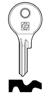 Afbeelding van Silca Cilindersleutel staal BUR36