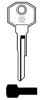 Afbeelding van Silca Cilindersleutel staal BUR5