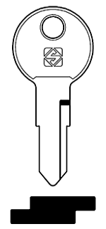 Afbeelding van Silca Cilindersleutel staal BUR69