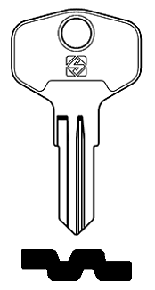 Afbeelding van Silca Cilindersleutel staal BUR68R