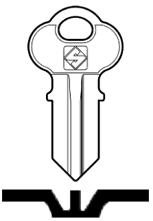 Afbeelding van Silca Cilindersleutel staal CH5