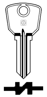 Afbeelding van Silca Cilindersleutel staal CH7R