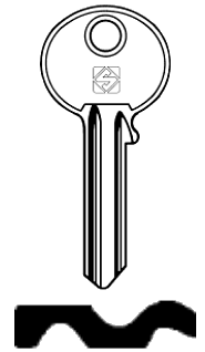 Afbeelding van Silca Cilindersleutel brass C1