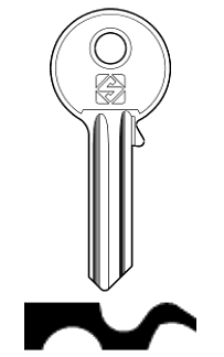 Afbeelding van Silca Cilindersleutel staal CVL1