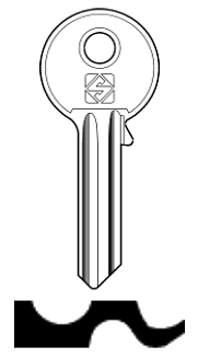 Afbeelding van Silca Cilindersleutel staal CVL1R
