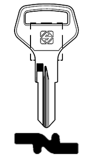 Afbeelding van Silca Cilindersleutel brass WTA1R