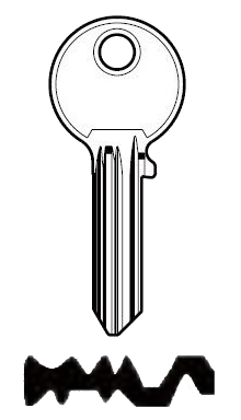 Afbeelding van Silca Cilindersleutel staal EM5R