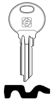 Afbeelding van Silca Cilindersleutel staal ER5