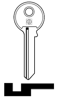 Afbeelding van Silca Cilindersleutel staal TL11R