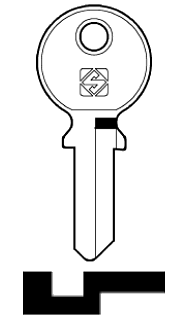 Afbeelding van Silca Cilindersleutel staal TL15R