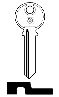 Afbeelding van Silca Cilindersleutel staal TL8