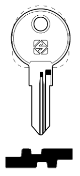 Afbeelding van Silca Cilindersleutel staal HF75