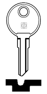 Afbeelding van Silca Cilindersleutel staal HW2