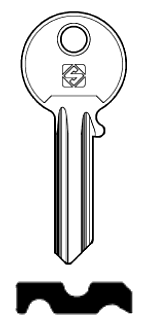 Afbeelding van Silca Cilindersleutel staal ICS5