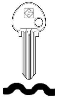 Afbeelding van Silca Cilindersleutel brass ING1