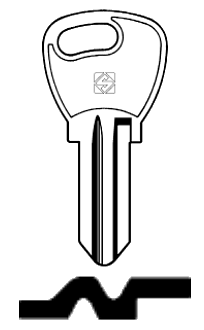 Afbeelding van Silca Cilindersleutel staal ING3