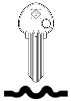 Afbeelding van Silca Cilindersleutel brass ING5