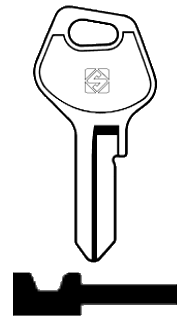 Afbeelding van Silca Cilindersleutel staal JPN3R