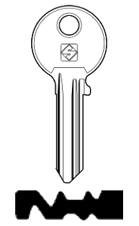 Afbeelding van Silca Cilindersleutel staal JOW7