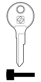 Afbeelding van Silca Cilindersleutel staal JU9
