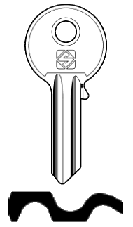 Afbeelding van Silca Cilindersleutel staal UL052