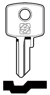 Afbeelding van Silca Cilindersleutel staal CIS1