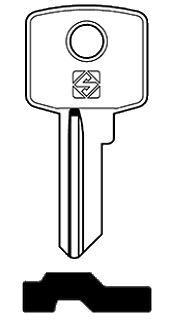 Afbeelding van Silca Cilindersleutel brass CIS2R