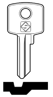 Afbeelding van Silca Cilindersleutel staal CIS4