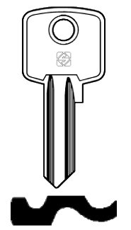 Afbeelding van Silca Cilindersleutel brass CIS6R