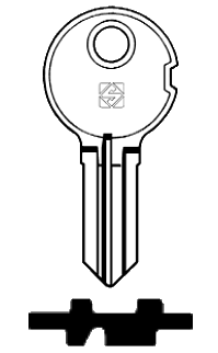 Afbeelding van Silca Cilindersleutel brass IN5