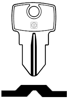 Afbeelding van Silca Cilindersleutel brass LL1