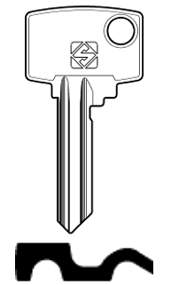 Afbeelding van Silca Cilindersleutel staal LT3