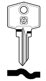 Afbeelding van Silca Cilindersleutel staal LM3