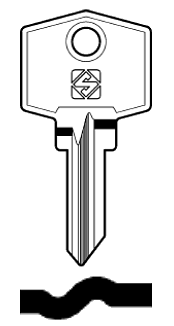 Afbeelding van Silca Cilindersleutel staal LM4R