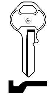 Afbeelding van Silca Cilindersleutel staal MS3