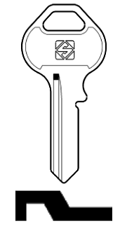 Afbeelding van Silca Cilindersleutel staal MS4R