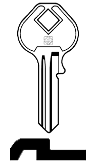 Afbeelding van Silca Cilindersleutel staal MS5R