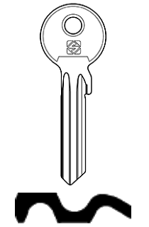 Afbeelding van Silca Cilindersleutel staal UL064X