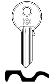 Afbeelding van Silca Cilindersleutel staal UL062