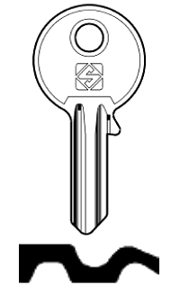 Afbeelding van Silca Cilindersleutel staal UL060