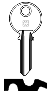 Afbeelding van Silca Cilindersleutel staal MEC1