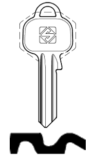 Afbeelding van Silca Cilindersleutel staal MIL2