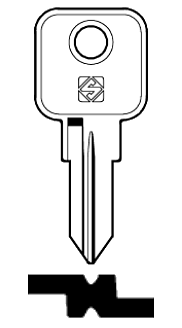 Afbeelding van Silca Cilindersleutel staal MLM1R